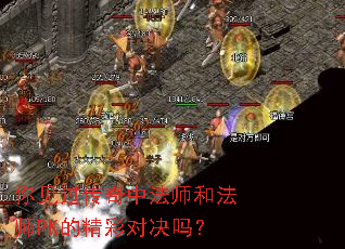 你见过传奇中法师和法师PK的精彩对决吗? 你见过传奇中法师和法师PK的精彩对决吗?