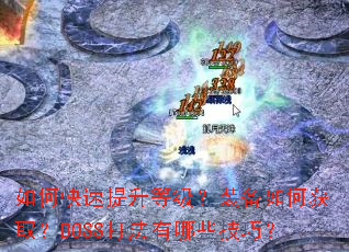 如何快速提升等级?装备如何获取?BOSS打法有哪些技巧? 如何快速提升等级?装备如何获取?BOSS打法有哪些技巧?
