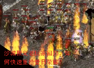 沙城聚义老玩家回归,如何快速重拾昔日荣耀? 沙城聚义老玩家回归,如何快速重拾昔日荣耀?