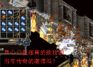 良心公益服真的能找回当年传奇的激情吗? 良心公益服真的能找回当年传奇的激情吗?
