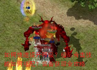 如何快速提升等级?极品合击技能如何搭配?装备获取全攻略 如何快速提升等级?极品合击技能如何搭配?装备获取全攻略