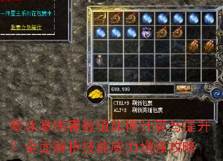 寒冰掌伤害数值如何计算与提升?全面解析技能威力增强攻略 寒冰掌伤害数值如何计算与提升?全面解析技能威力增强攻略