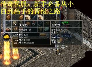 传奇私服：新手必备从小白到高手的晋级之路