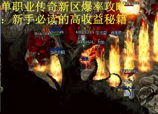 单职业传奇新区爆率攻略：新手必读的高收益秘籍