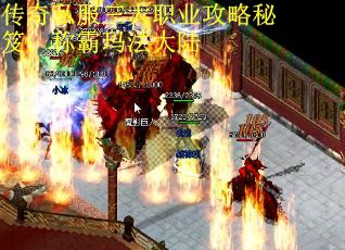 传奇私服三大职业攻略秘笈：称霸玛法大陆