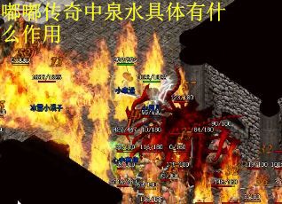 嘟嘟传奇中泉水具体有什么作用