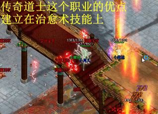传奇道士这个职业的优点建立在治愈术技能上