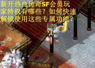 新开热血传奇SF会员玩家特权有哪些？如何快速解锁使用这些专属功能？
