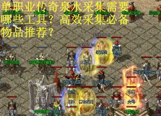 单职业传奇泉水采集需要哪些工具？高效采集必备物品推荐？