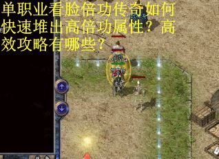 单职业看脸倍功传奇如何快速堆出高倍功属性？高效攻略有哪些？