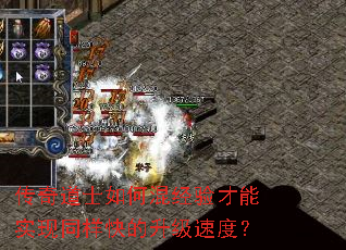 传奇道士如何混经验才能实现同样快的升级速度? 传奇道士如何混经验才能实现同样快的升级速度?