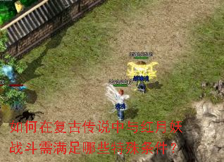 如何在复古传说中与红月妖战斗需满足哪些特殊条件? 如何在复古传说中与红月妖战斗需满足哪些特殊条件?