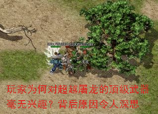 玩家为何对超越屠龙的顶级武器毫无兴趣?背后原因令人深思 玩家为何对超越屠龙的顶级武器毫无兴趣?背后原因令人深思