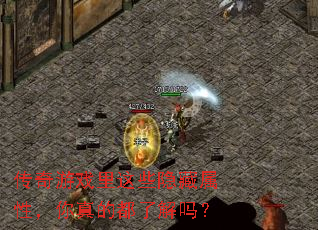 传奇游戏里这些隐藏属性,你真的都了解吗? 传奇游戏里这些隐藏属性,你真的都了解吗?