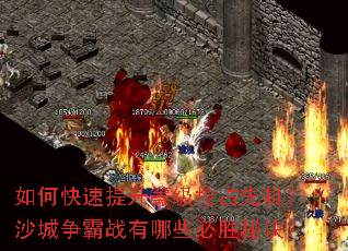 如何快速提升等级抢占先机?沙城争霸战有哪些必胜秘诀? 如何快速提升等级抢占先机?沙城争霸战有哪些必胜秘诀?