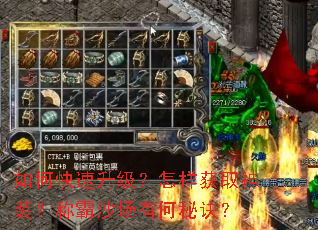 如何快速升级?怎样获取神装?称霸沙场有何秘诀? 如何快速升级?怎样获取神装?称霸沙场有何秘诀?