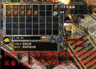 ��Ѫ����˽��SF����ο��ٻ�ȡ��Ʒװ������Ϊ봽���е��ؾ���ʲô��