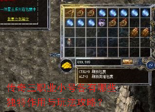 传奇三职业小号各有哪些独特作用与玩法攻略? 传奇三职业小号各有哪些独特作用与玩法攻略?