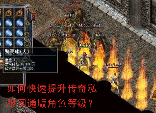 如何快速提升传奇私服网通版角色等级? 如何快速提升传奇私服网通版角色等级?